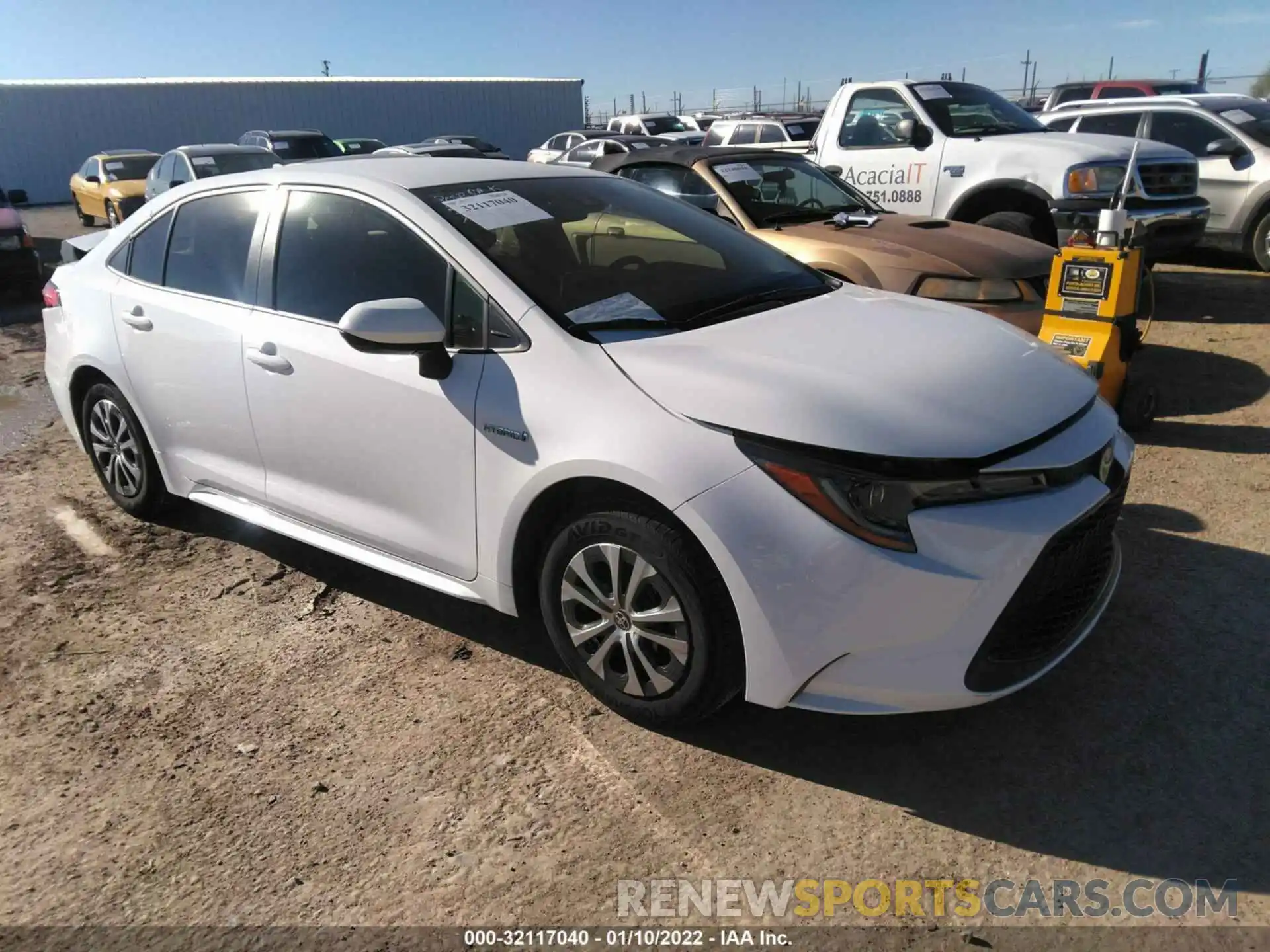 1 Photograph of a damaged car JTDEBRBE2LJ027602 TOYOTA COROLLA 2020