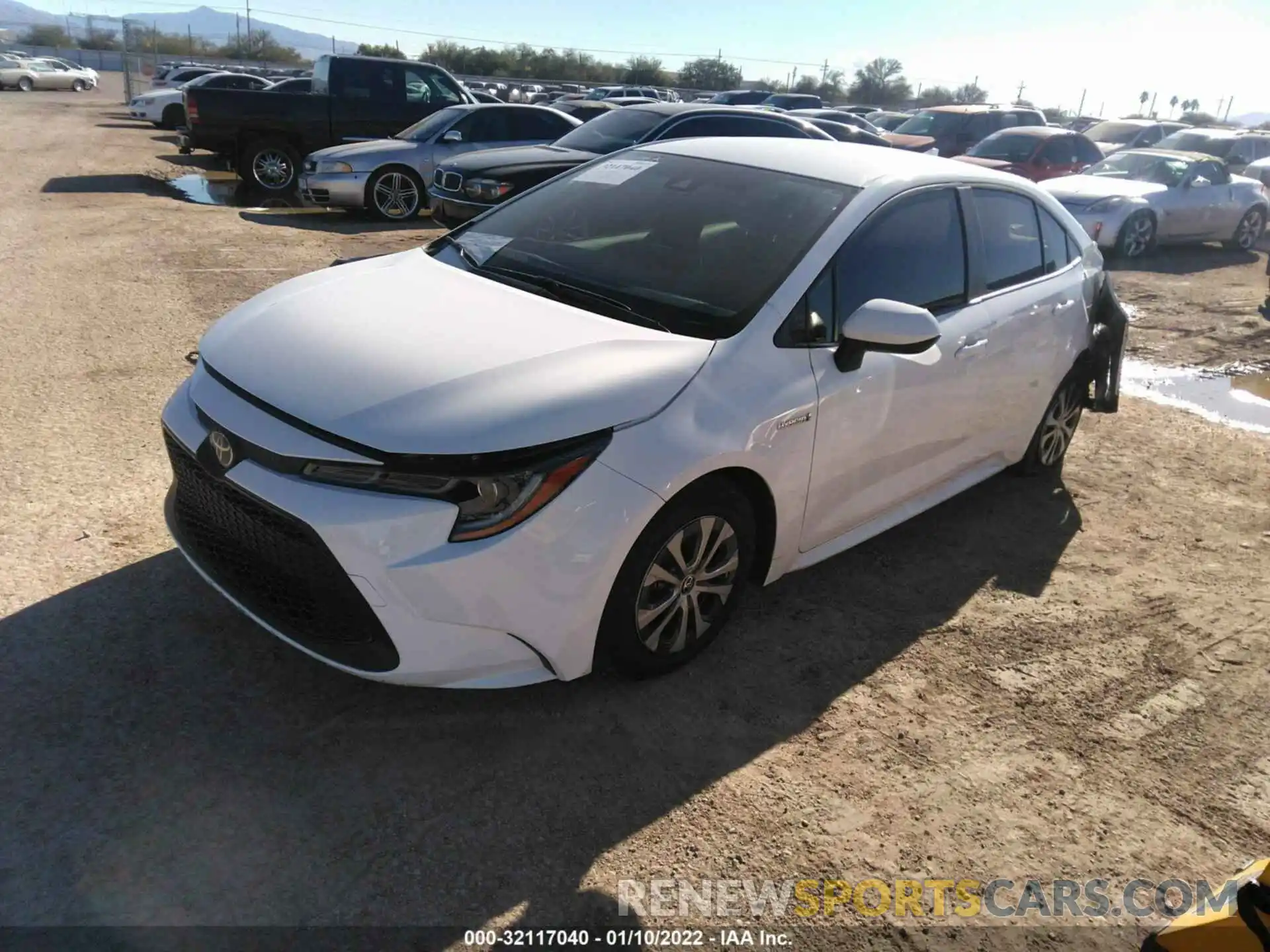 2 Photograph of a damaged car JTDEBRBE2LJ027602 TOYOTA COROLLA 2020