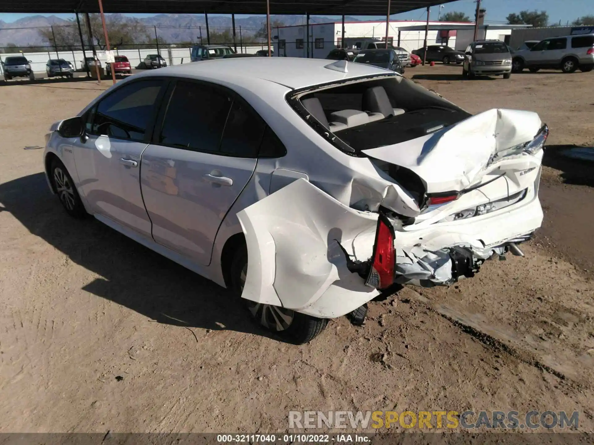 3 Photograph of a damaged car JTDEBRBE2LJ027602 TOYOTA COROLLA 2020