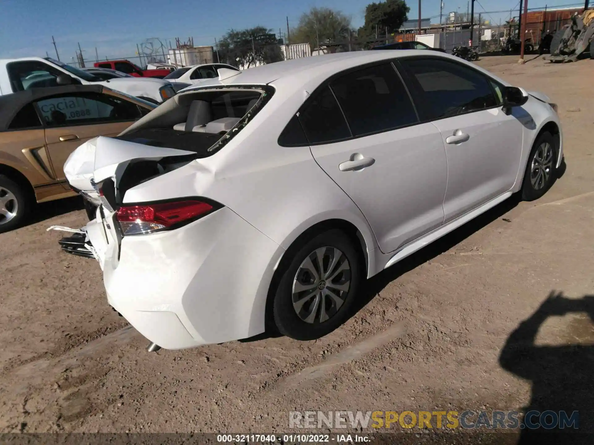 4 Photograph of a damaged car JTDEBRBE2LJ027602 TOYOTA COROLLA 2020