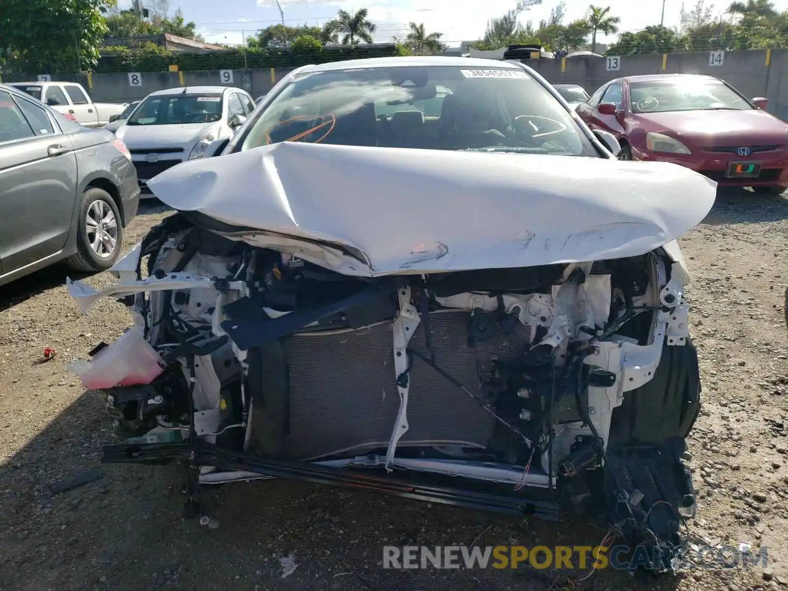 9 Photograph of a damaged car JTDEBRBE2LJ028720 TOYOTA COROLLA 2020