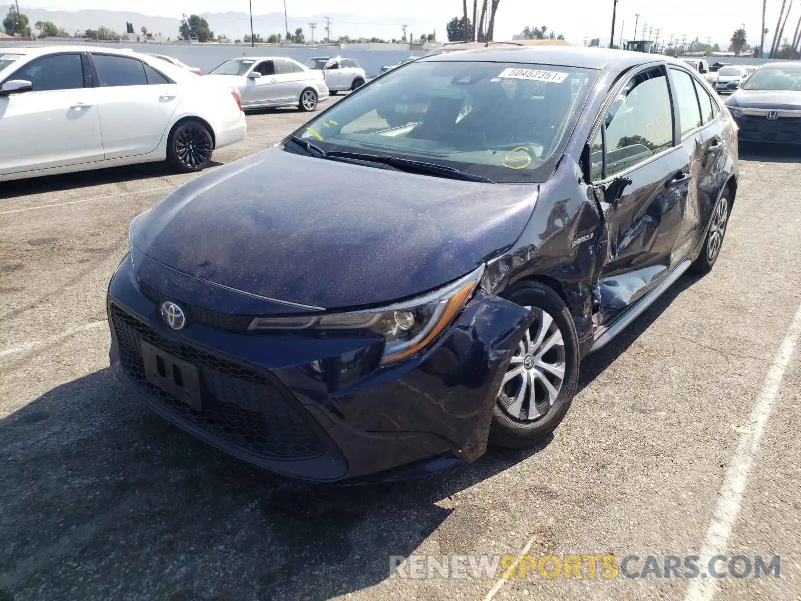 2 Photograph of a damaged car JTDEBRBE2LJ031035 TOYOTA COROLLA 2020