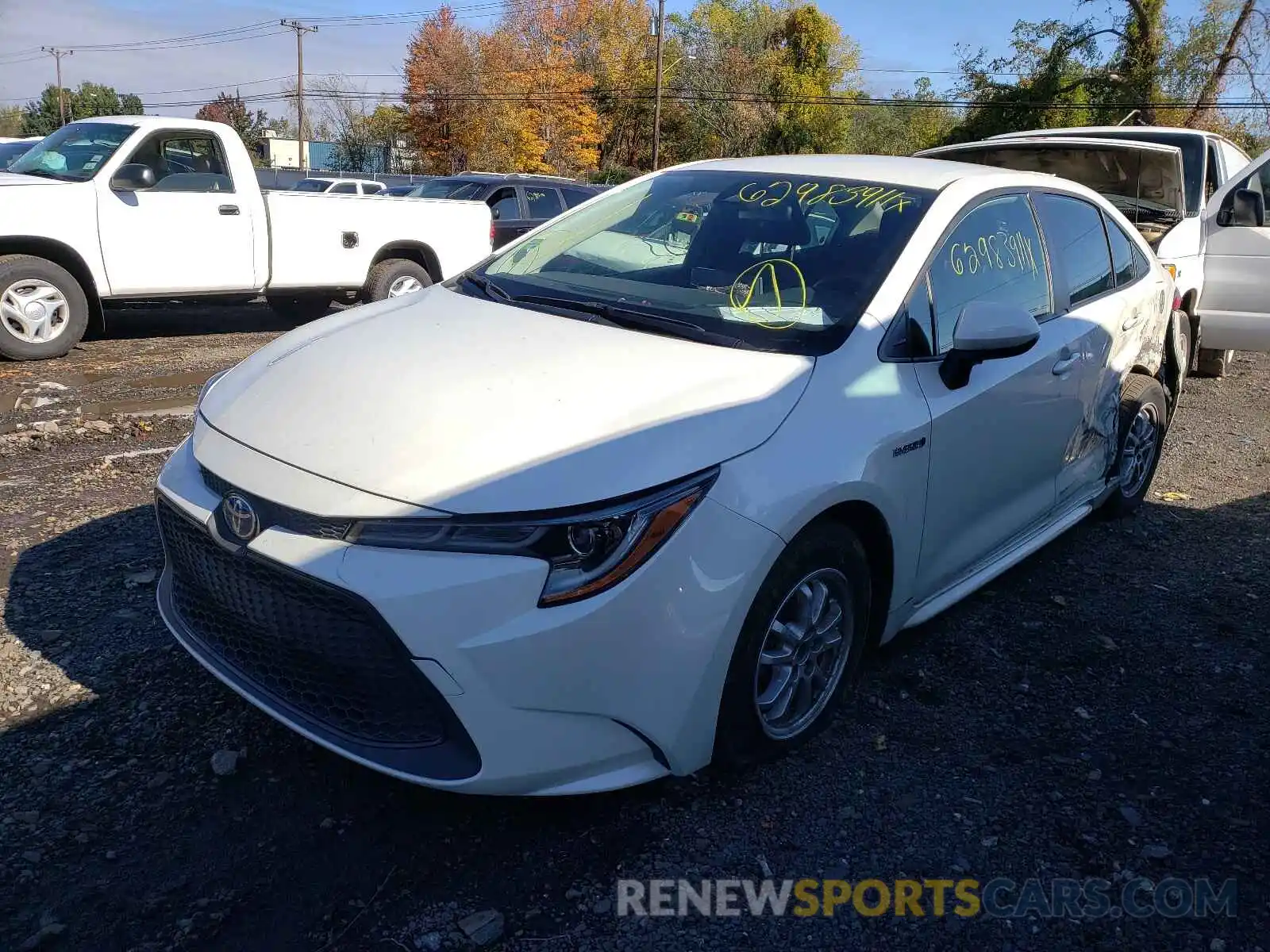 2 Photograph of a damaged car JTDEBRBE3LJ000845 TOYOTA COROLLA 2020