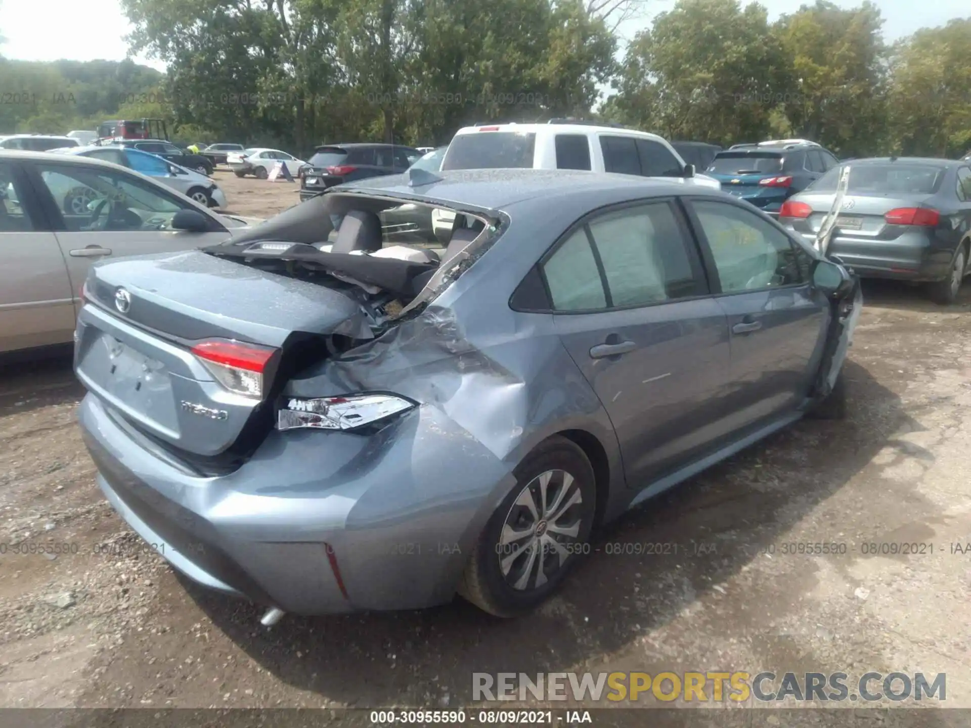 4 Photograph of a damaged car JTDEBRBE3LJ001381 TOYOTA COROLLA 2020