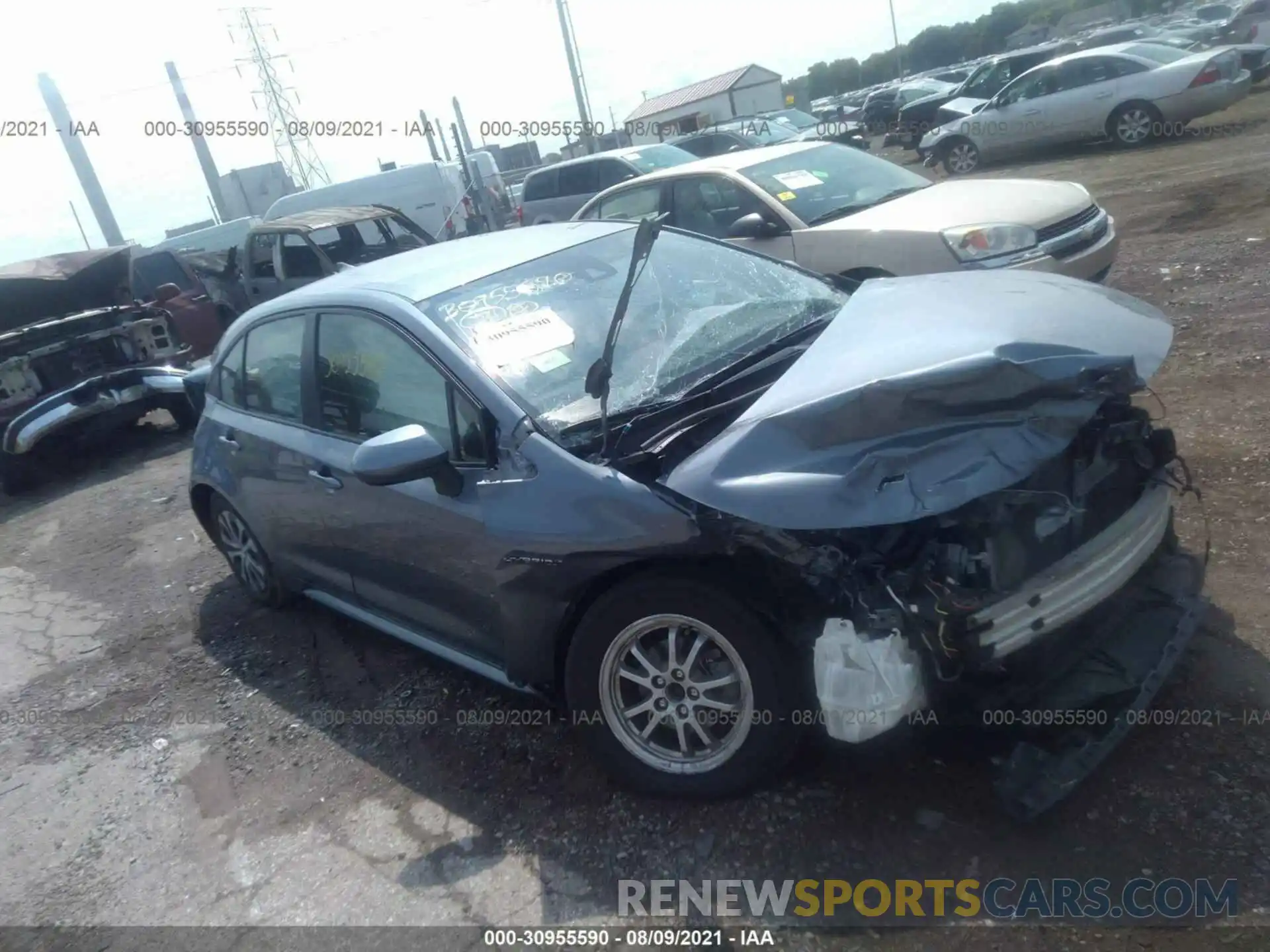 6 Photograph of a damaged car JTDEBRBE3LJ001381 TOYOTA COROLLA 2020