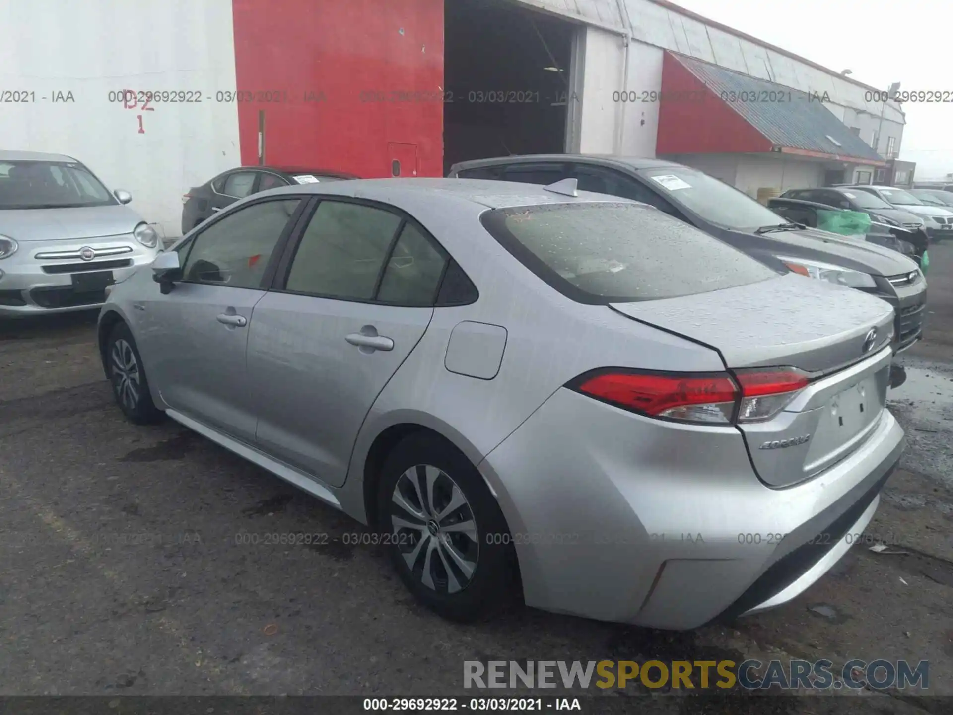 3 Photograph of a damaged car JTDEBRBE3LJ002725 TOYOTA COROLLA 2020