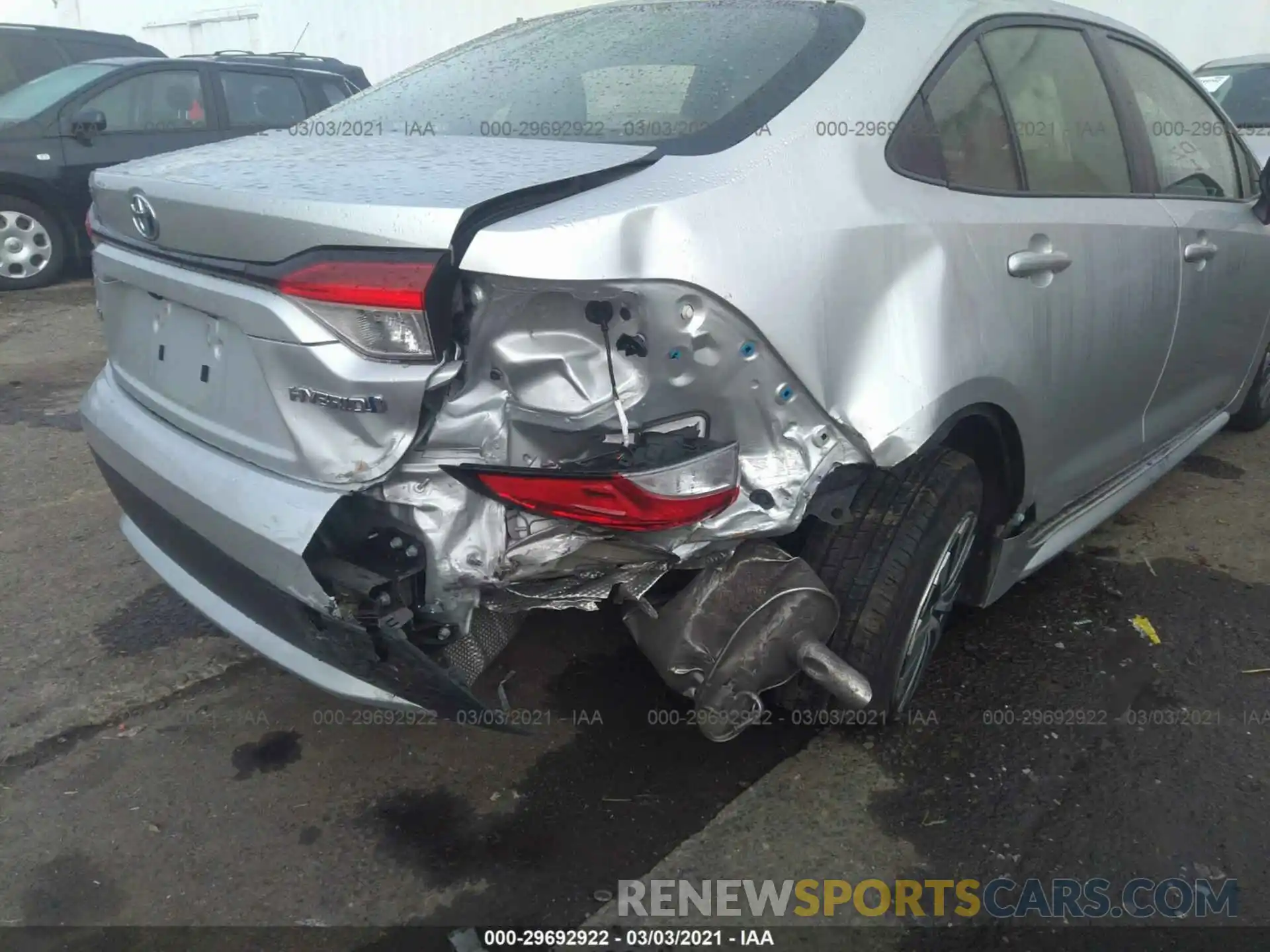 6 Photograph of a damaged car JTDEBRBE3LJ002725 TOYOTA COROLLA 2020