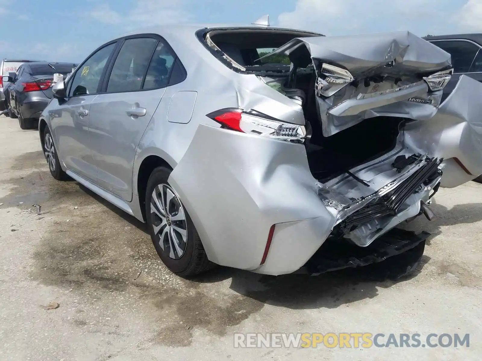 3 Photograph of a damaged car JTDEBRBE3LJ002790 TOYOTA COROLLA 2020