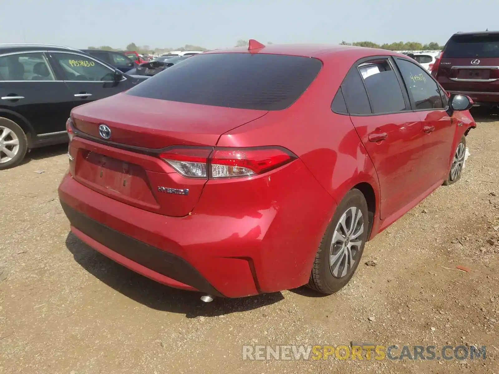 4 Photograph of a damaged car JTDEBRBE3LJ003535 TOYOTA COROLLA 2020