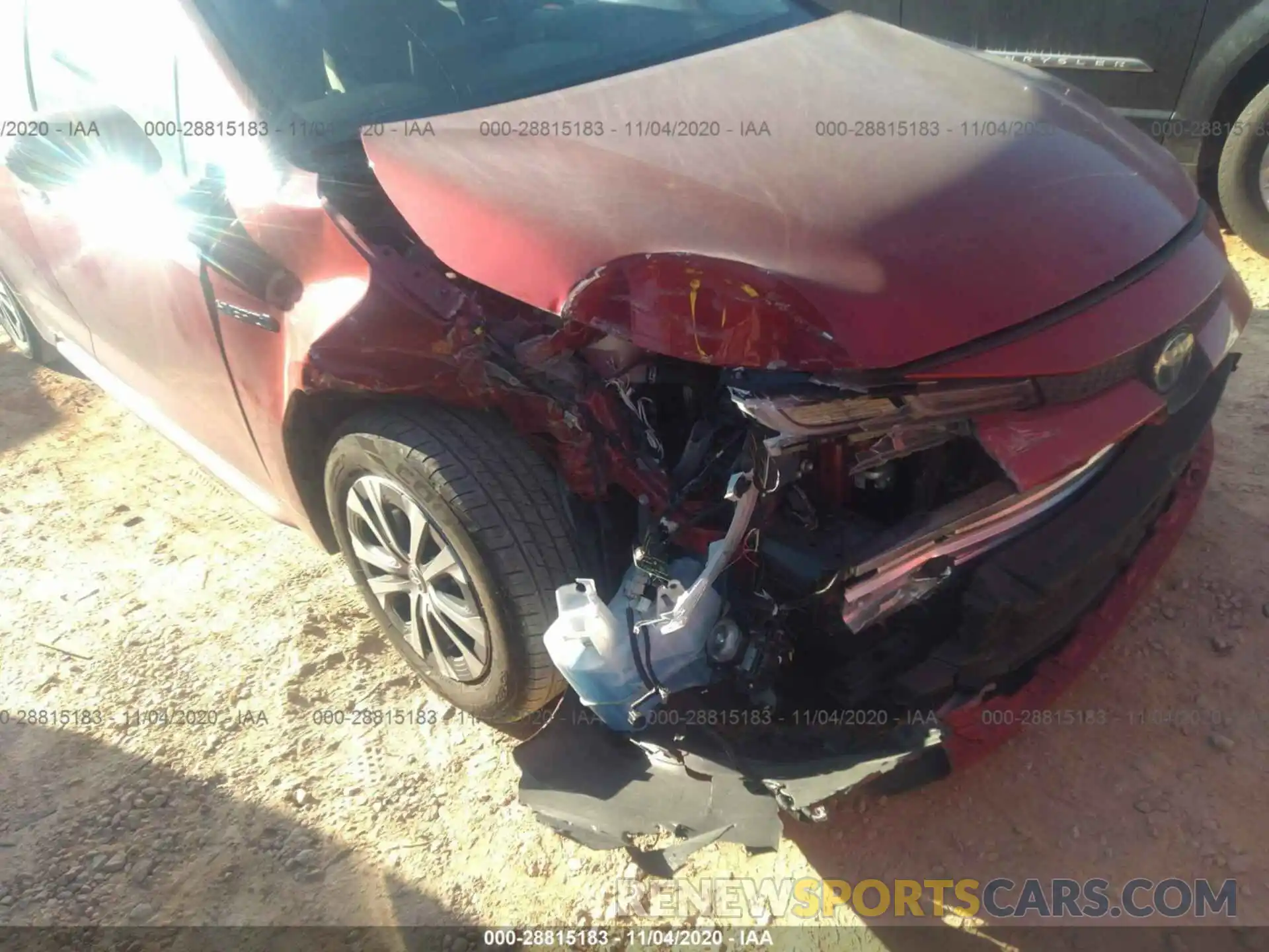 6 Photograph of a damaged car JTDEBRBE3LJ003728 TOYOTA COROLLA 2020