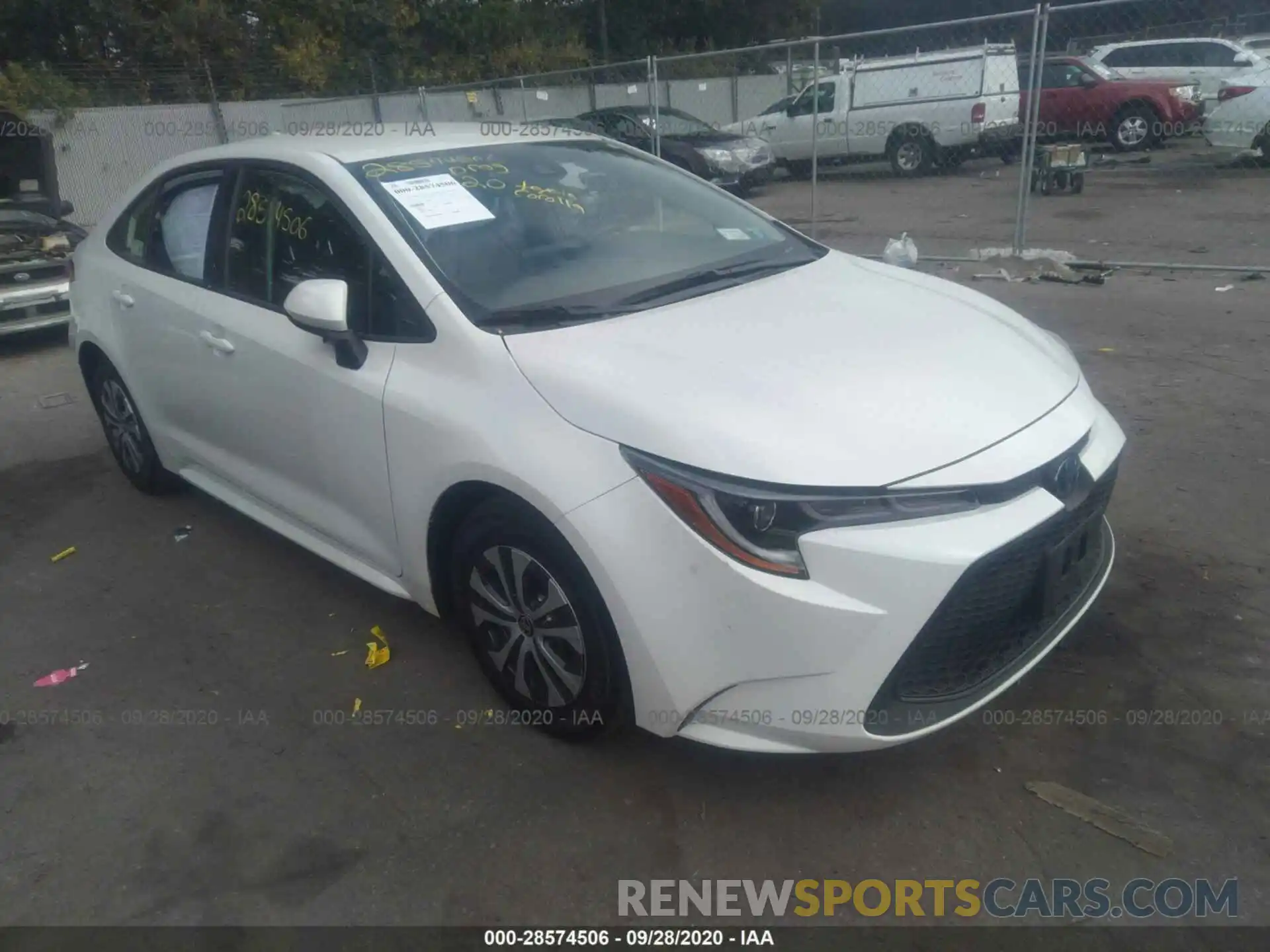 1 Photograph of a damaged car JTDEBRBE3LJ004345 TOYOTA COROLLA 2020