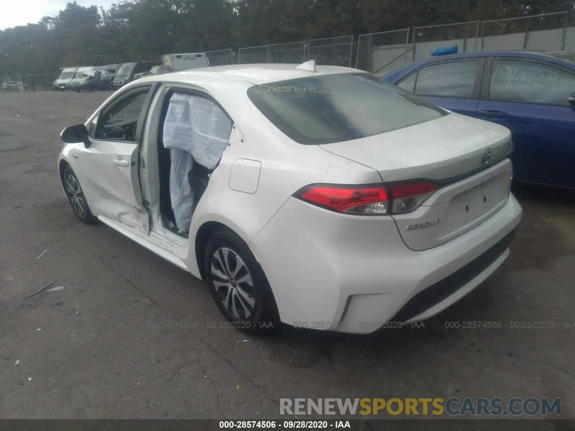 3 Photograph of a damaged car JTDEBRBE3LJ004345 TOYOTA COROLLA 2020