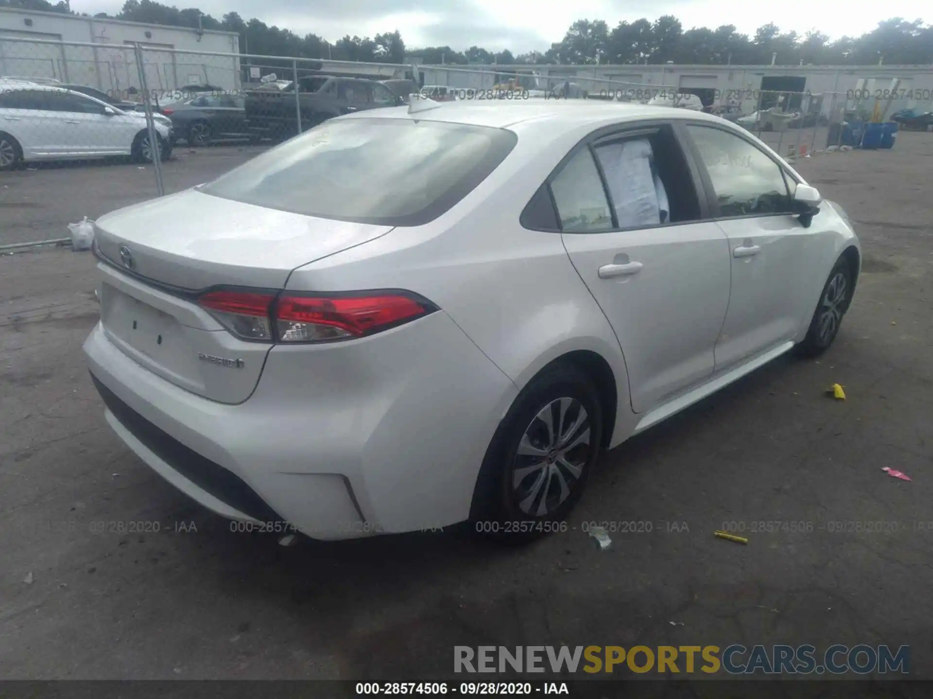 4 Photograph of a damaged car JTDEBRBE3LJ004345 TOYOTA COROLLA 2020