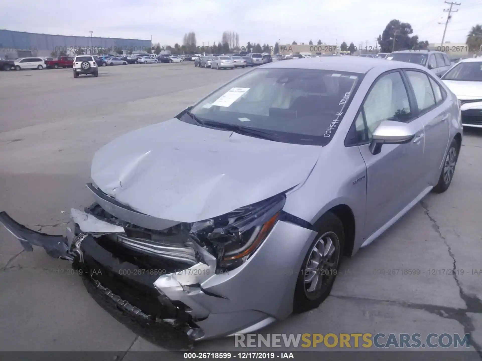 2 Photograph of a damaged car JTDEBRBE3LJ004541 TOYOTA COROLLA 2020