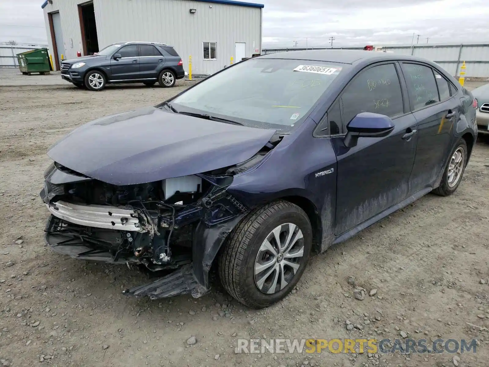 2 Photograph of a damaged car JTDEBRBE3LJ006225 TOYOTA COROLLA 2020