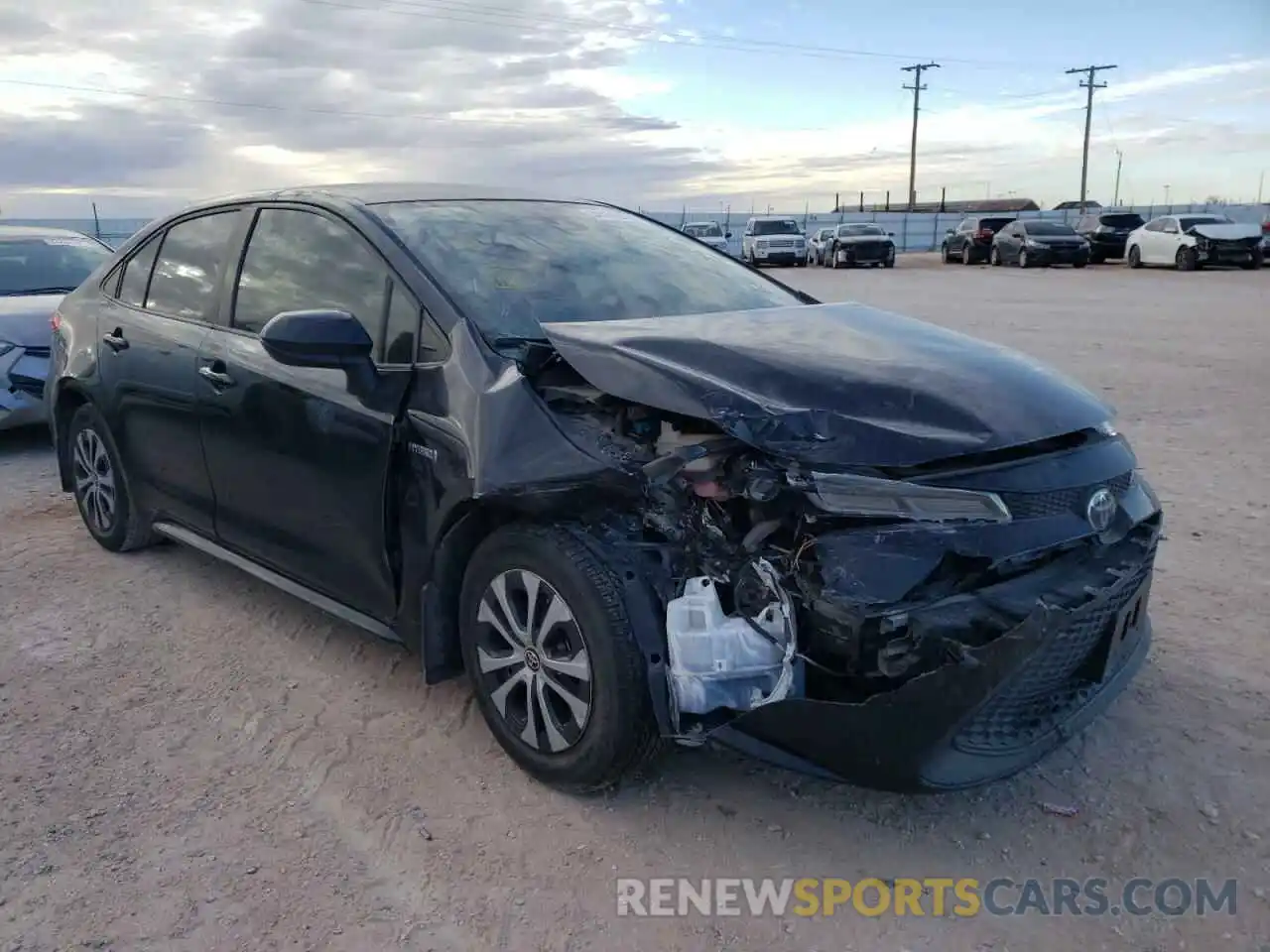 1 Photograph of a damaged car JTDEBRBE3LJ006659 TOYOTA COROLLA 2020