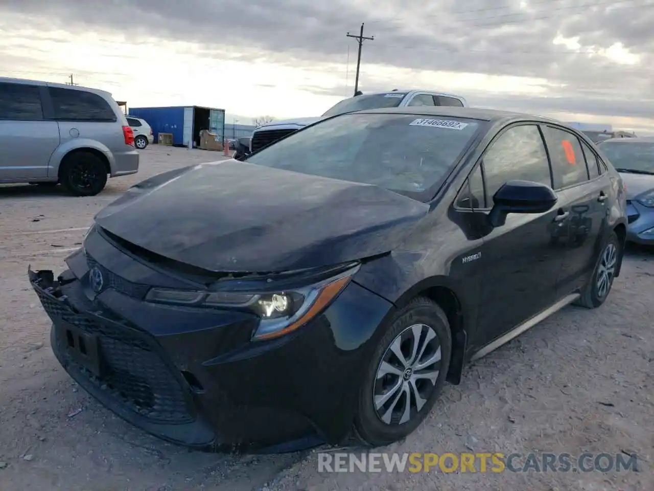 2 Photograph of a damaged car JTDEBRBE3LJ006659 TOYOTA COROLLA 2020