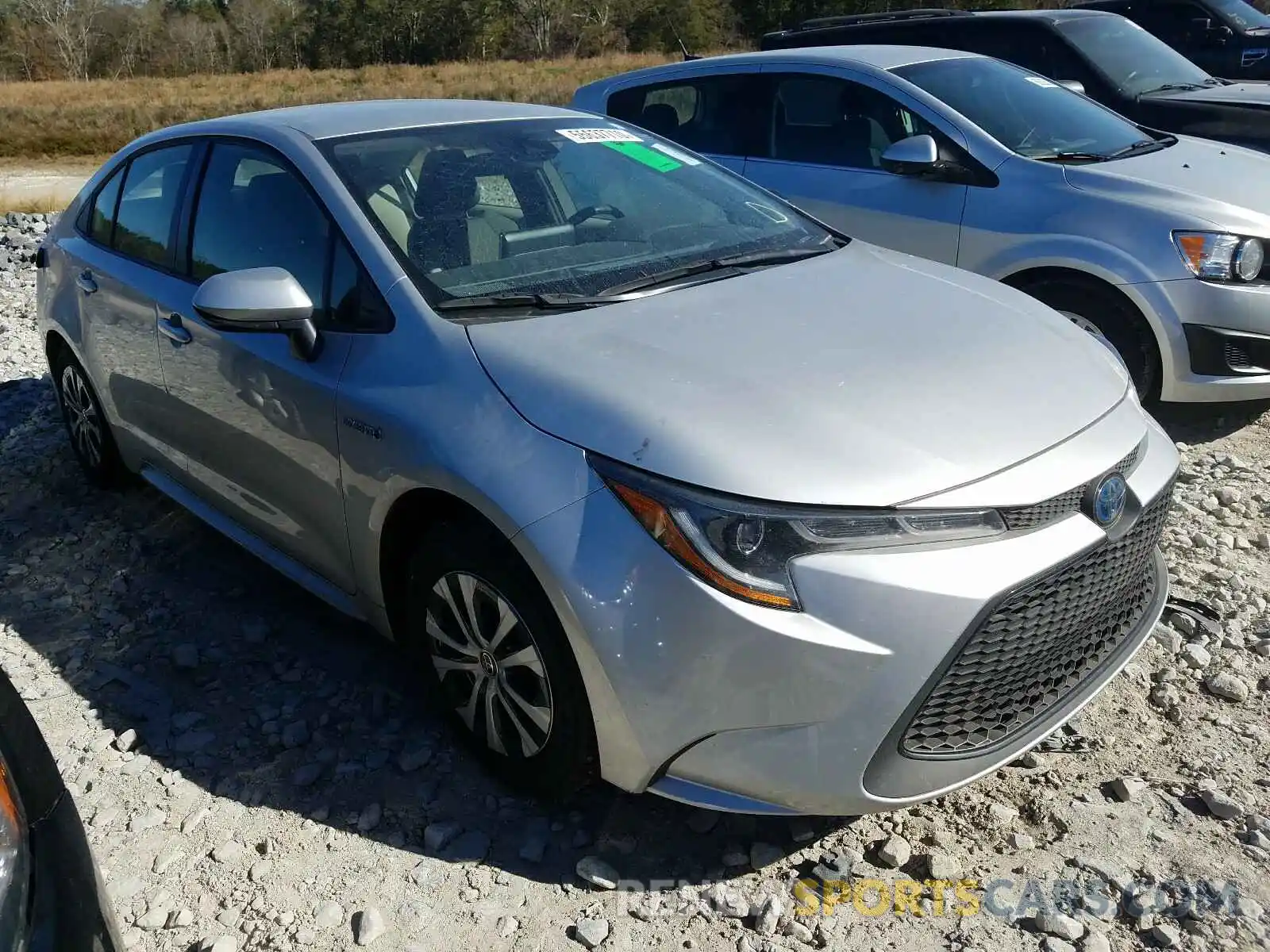 1 Photograph of a damaged car JTDEBRBE3LJ006757 TOYOTA COROLLA 2020