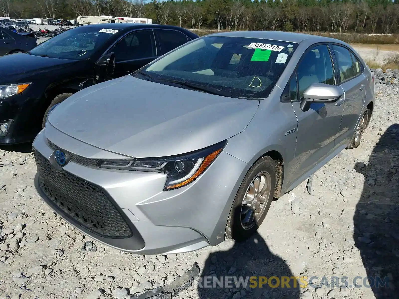 2 Photograph of a damaged car JTDEBRBE3LJ006757 TOYOTA COROLLA 2020