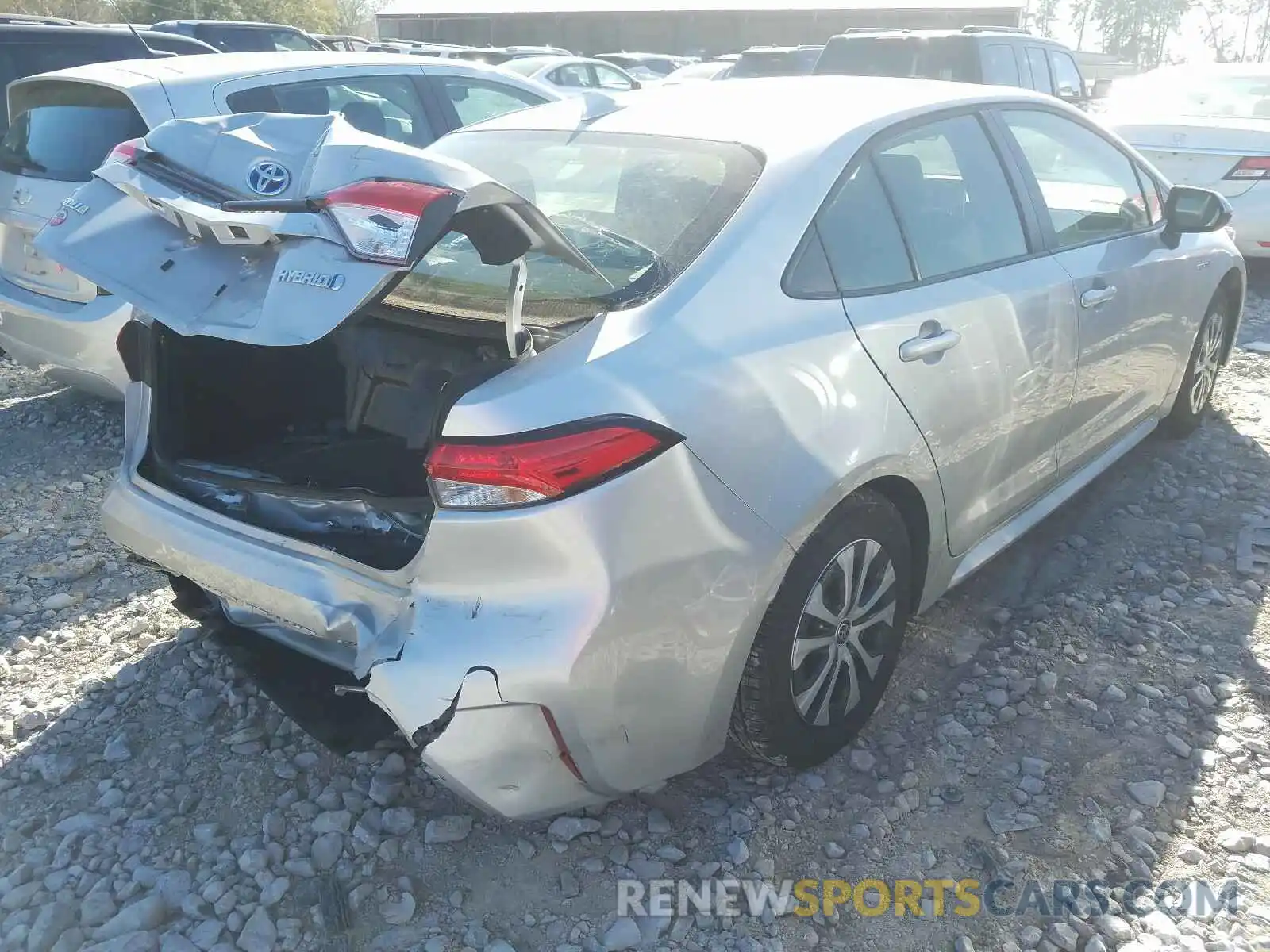 4 Photograph of a damaged car JTDEBRBE3LJ006757 TOYOTA COROLLA 2020