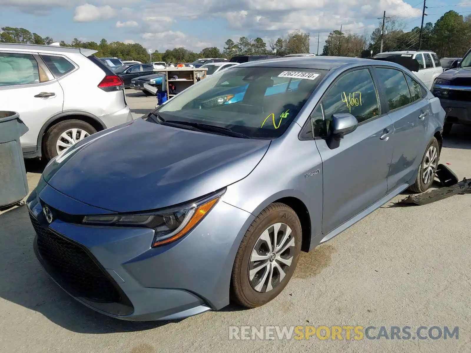 2 Photograph of a damaged car JTDEBRBE3LJ006760 TOYOTA COROLLA 2020