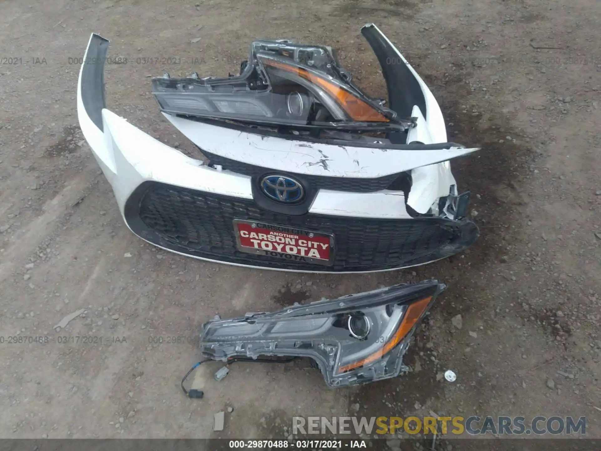 12 Photograph of a damaged car JTDEBRBE3LJ006807 TOYOTA COROLLA 2020
