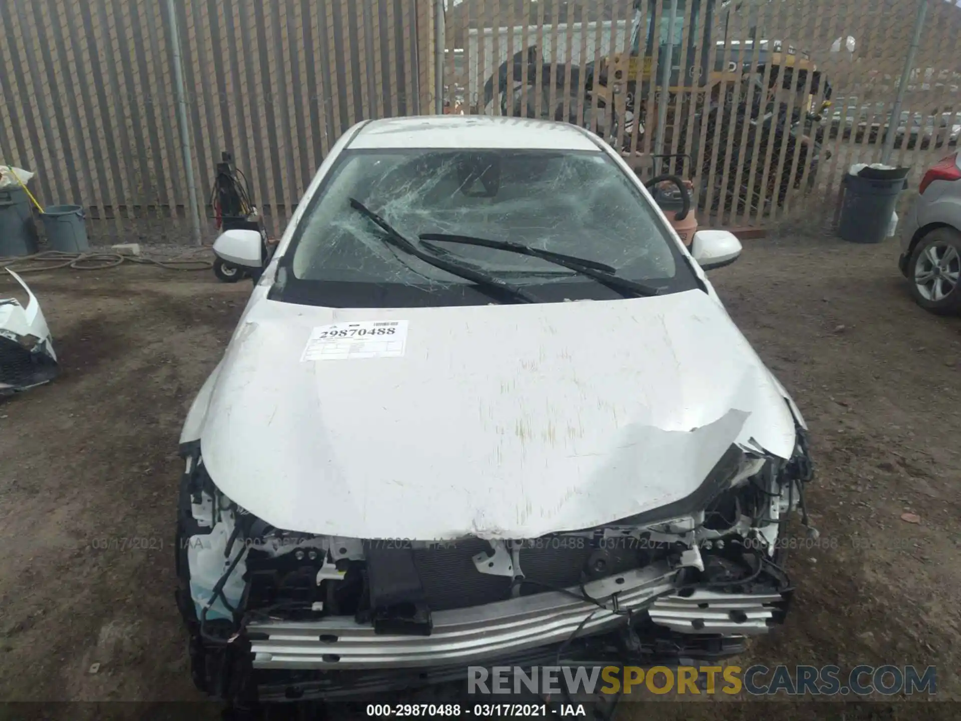 6 Photograph of a damaged car JTDEBRBE3LJ006807 TOYOTA COROLLA 2020