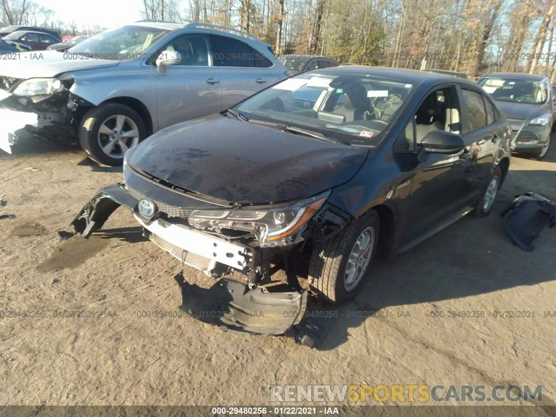 2 Photograph of a damaged car JTDEBRBE3LJ008413 TOYOTA COROLLA 2020