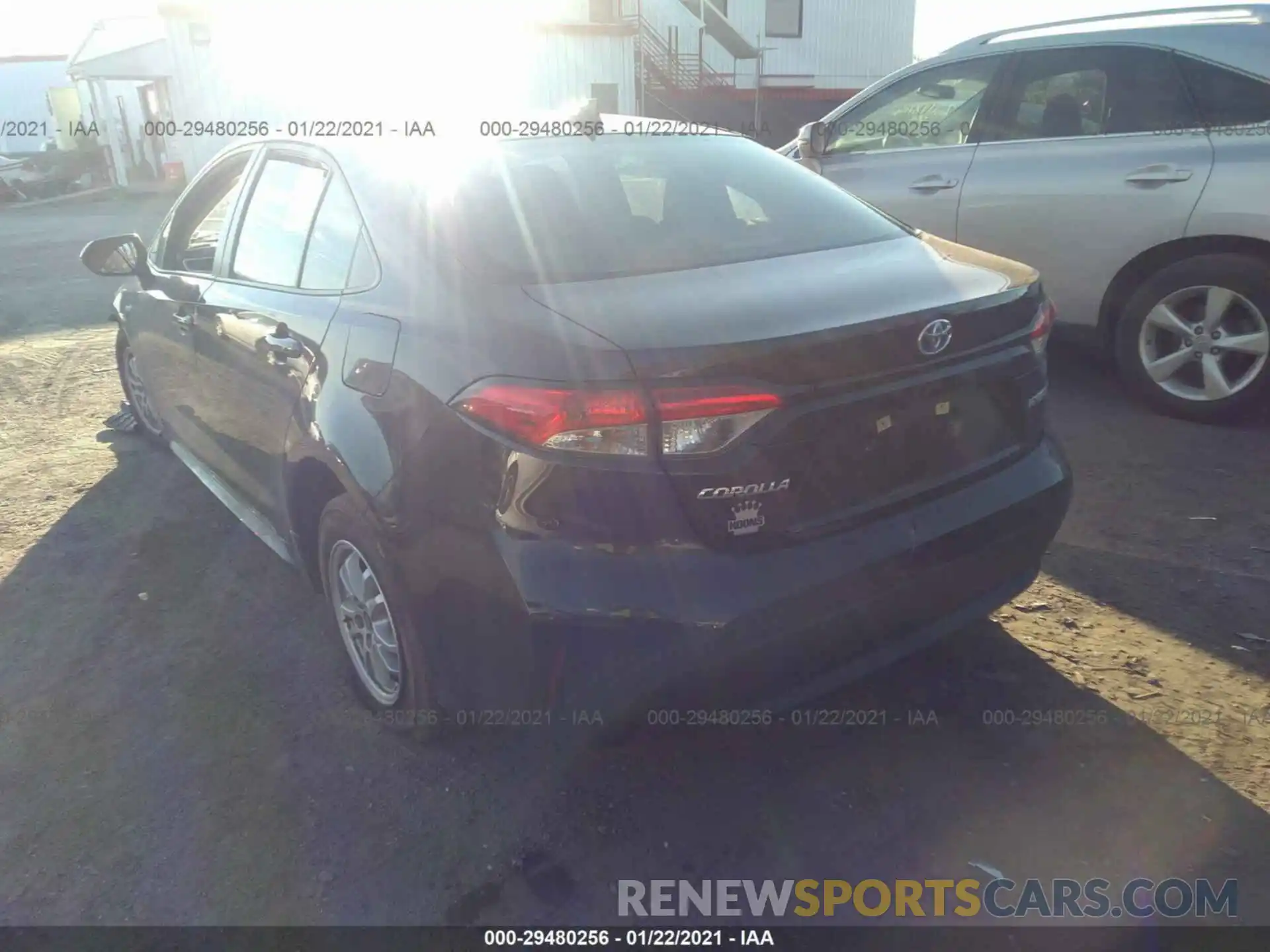 3 Photograph of a damaged car JTDEBRBE3LJ008413 TOYOTA COROLLA 2020