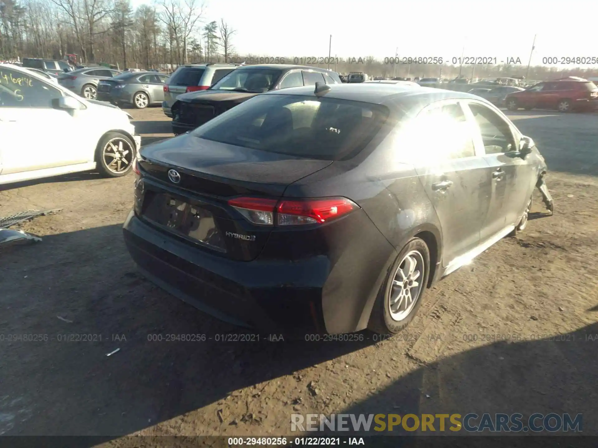 4 Photograph of a damaged car JTDEBRBE3LJ008413 TOYOTA COROLLA 2020