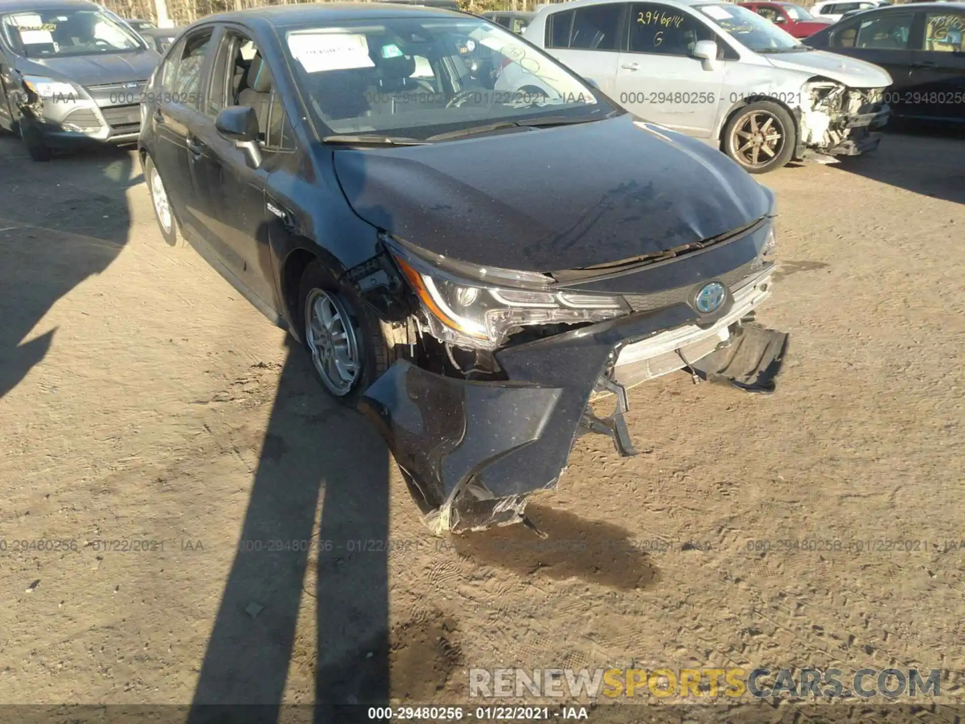 6 Фотография поврежденного автомобиля JTDEBRBE3LJ008413 TOYOTA COROLLA 2020