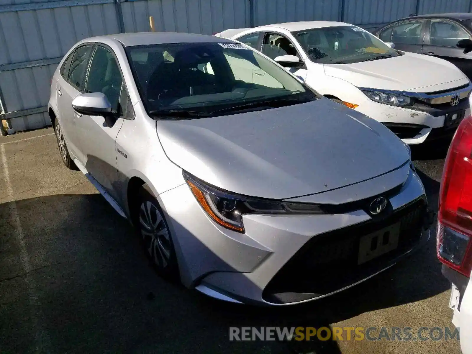 1 Photograph of a damaged car JTDEBRBE3LJ008766 TOYOTA COROLLA 2020