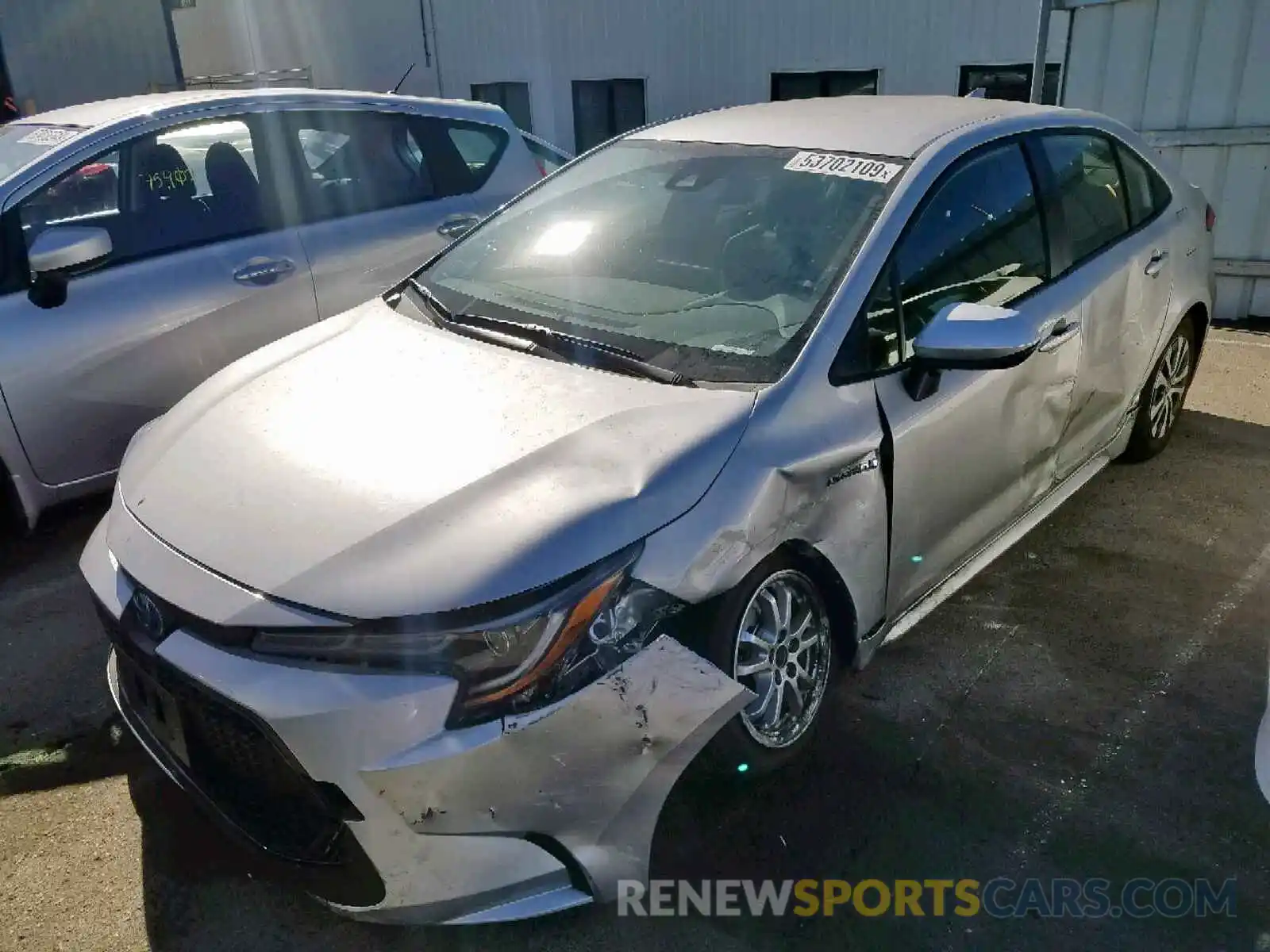 2 Photograph of a damaged car JTDEBRBE3LJ008766 TOYOTA COROLLA 2020