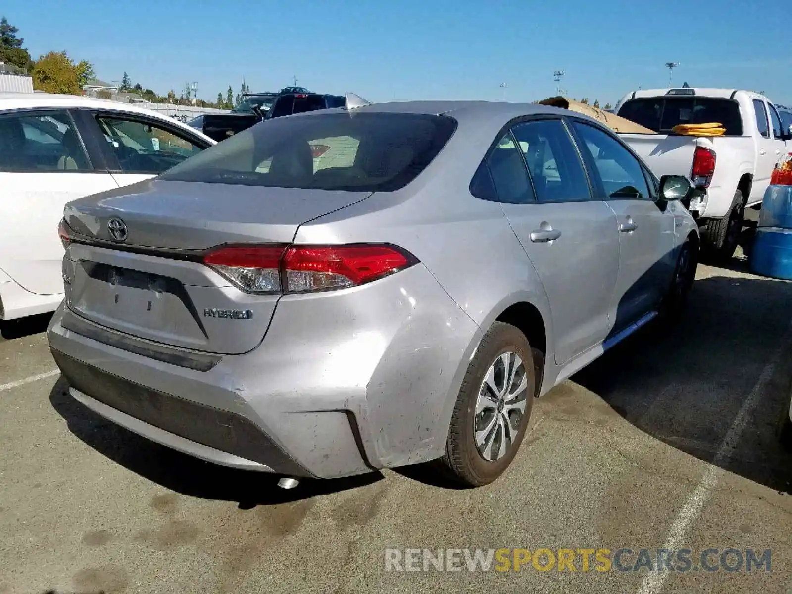 4 Photograph of a damaged car JTDEBRBE3LJ008766 TOYOTA COROLLA 2020