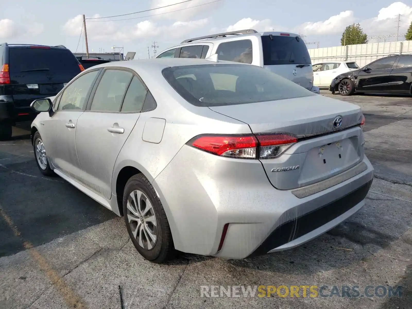 3 Photograph of a damaged car JTDEBRBE3LJ008816 TOYOTA COROLLA 2020