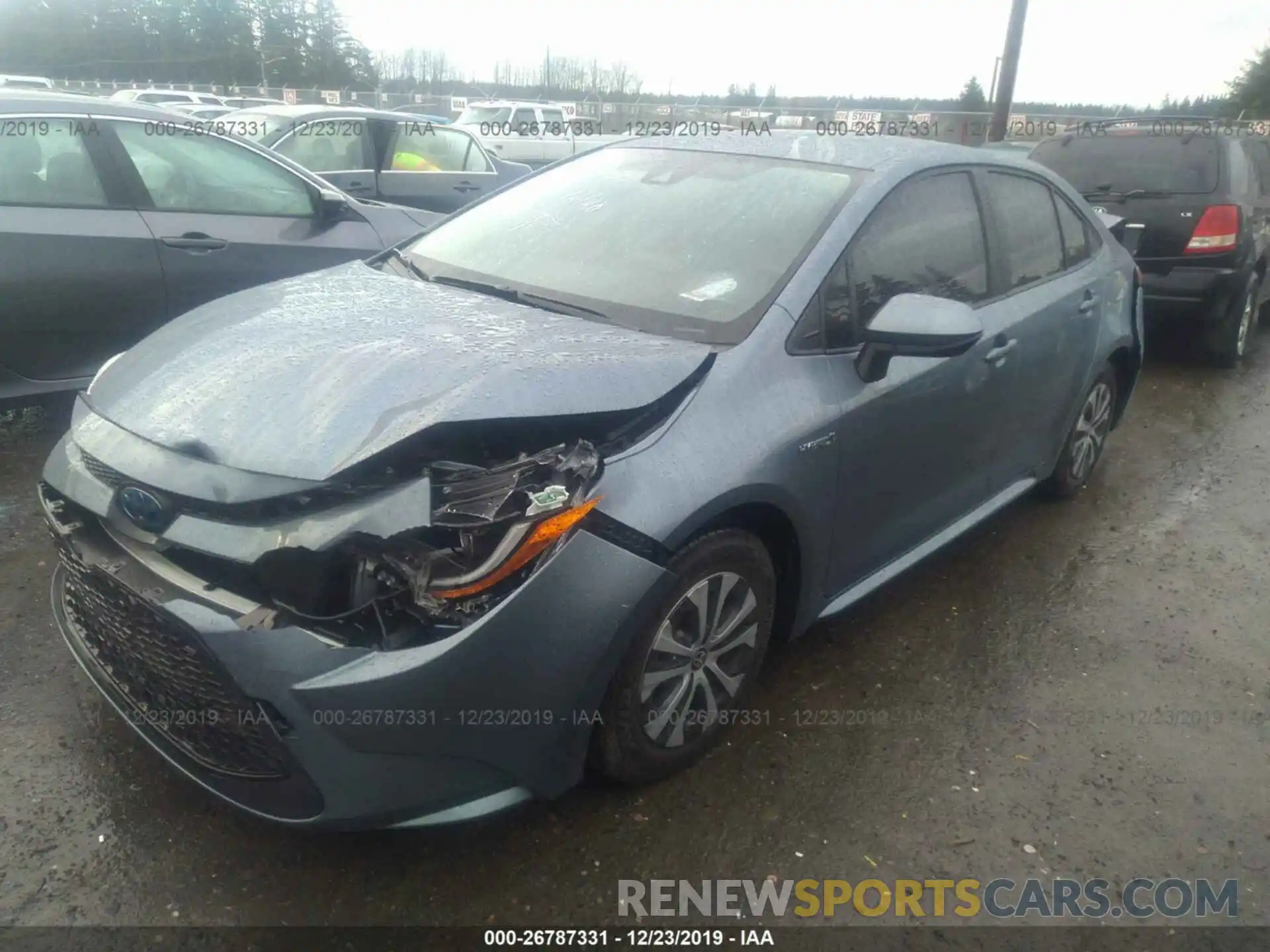 2 Photograph of a damaged car JTDEBRBE3LJ009013 TOYOTA COROLLA 2020