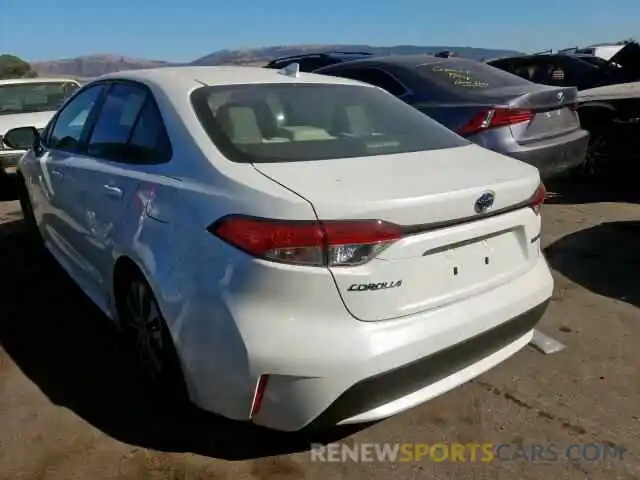 3 Photograph of a damaged car JTDEBRBE3LJ009299 TOYOTA COROLLA 2020