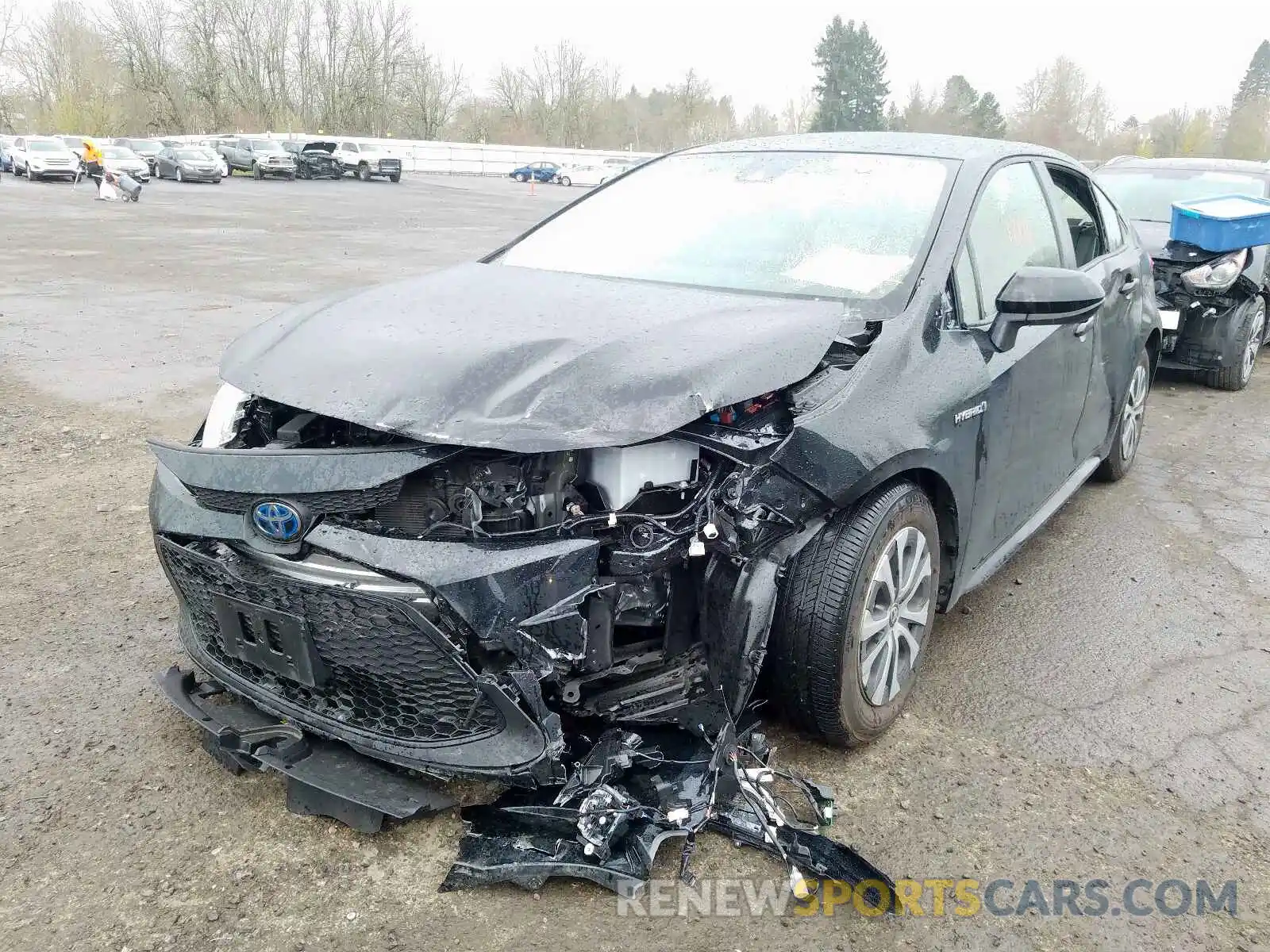 2 Photograph of a damaged car JTDEBRBE3LJ010307 TOYOTA COROLLA 2020