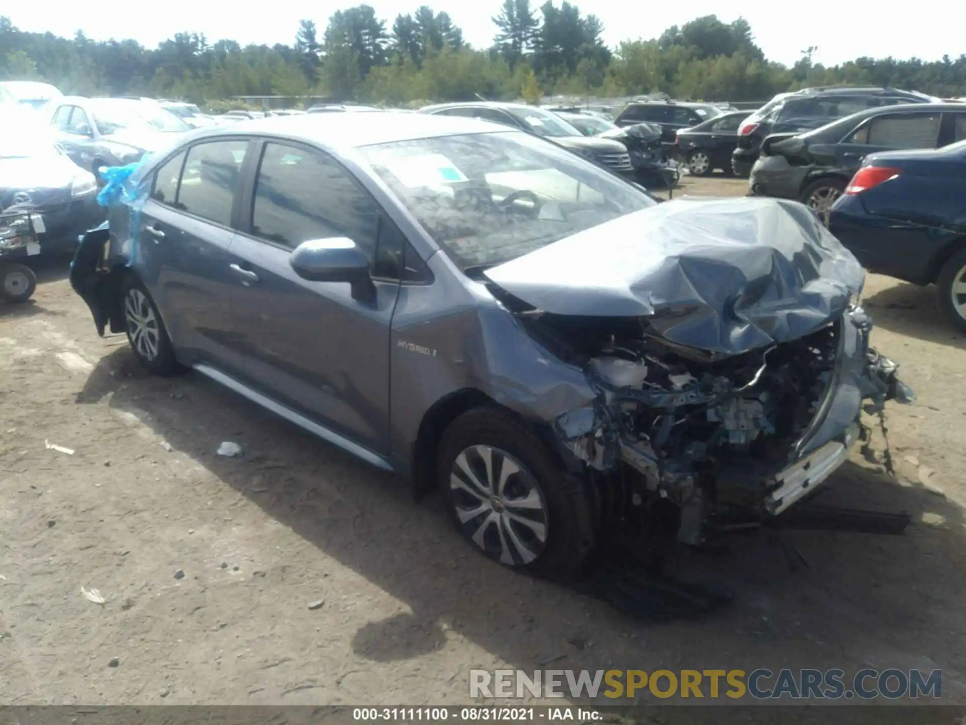 1 Photograph of a damaged car JTDEBRBE3LJ010758 TOYOTA COROLLA 2020