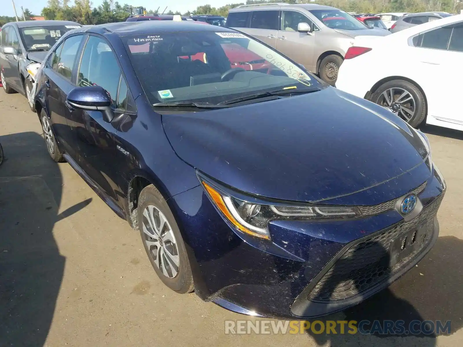 1 Photograph of a damaged car JTDEBRBE3LJ010923 TOYOTA COROLLA 2020