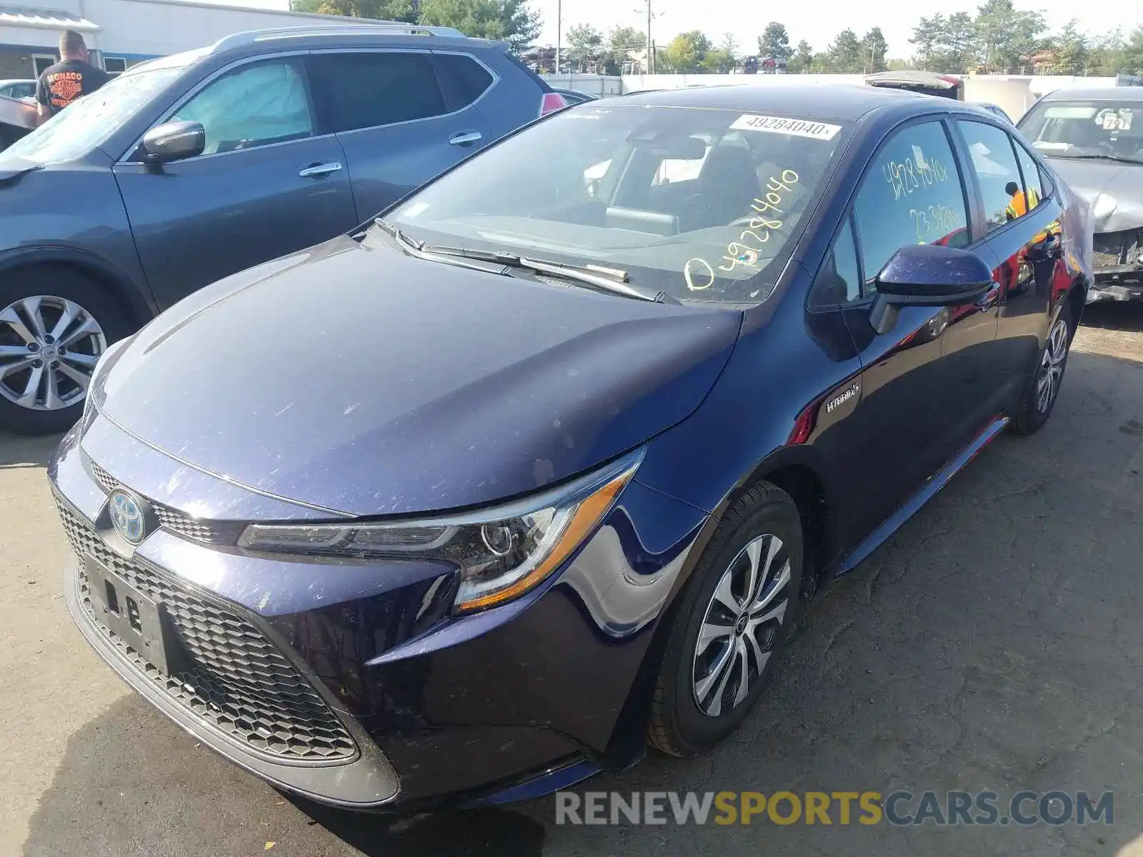 2 Photograph of a damaged car JTDEBRBE3LJ010923 TOYOTA COROLLA 2020