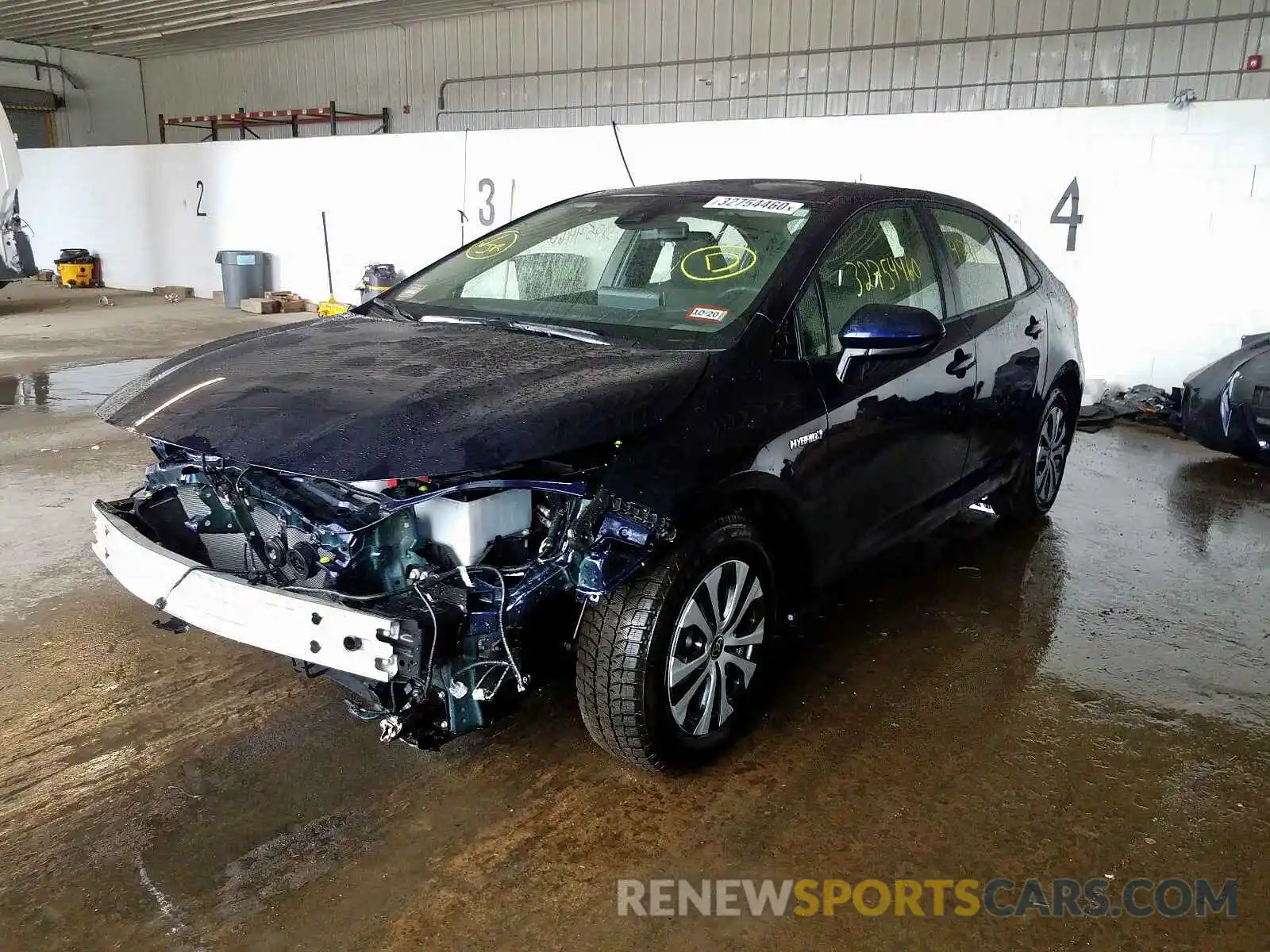 2 Photograph of a damaged car JTDEBRBE3LJ011277 TOYOTA COROLLA 2020