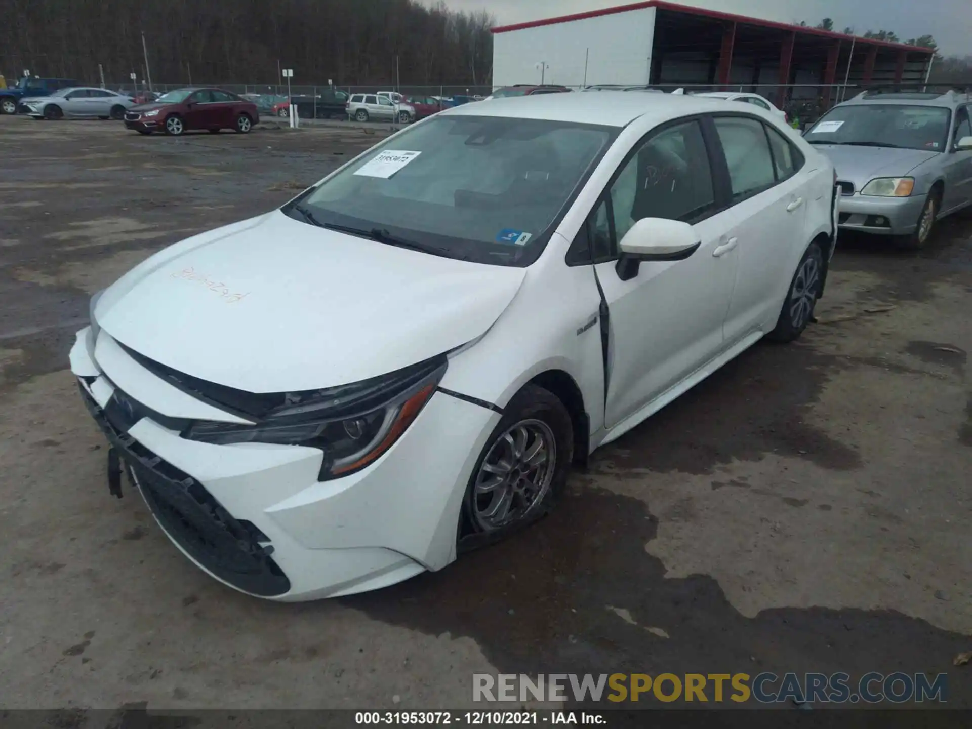 2 Photograph of a damaged car JTDEBRBE3LJ011795 TOYOTA COROLLA 2020