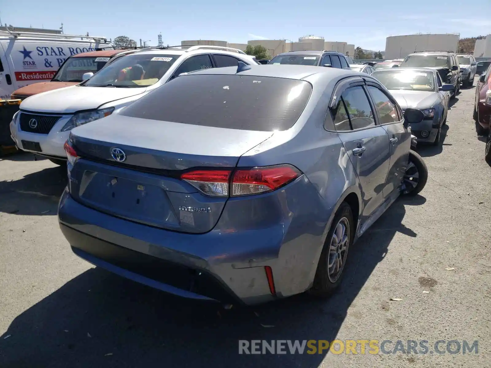 4 Photograph of a damaged car JTDEBRBE3LJ012252 TOYOTA COROLLA 2020