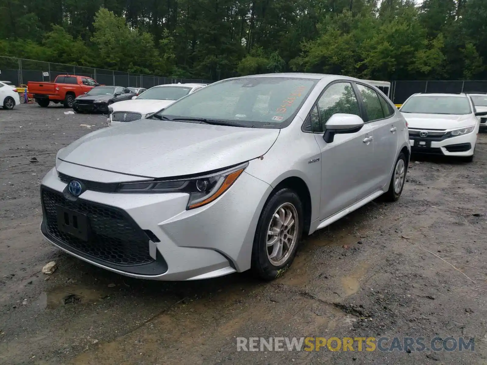 2 Photograph of a damaged car JTDEBRBE3LJ014132 TOYOTA COROLLA 2020