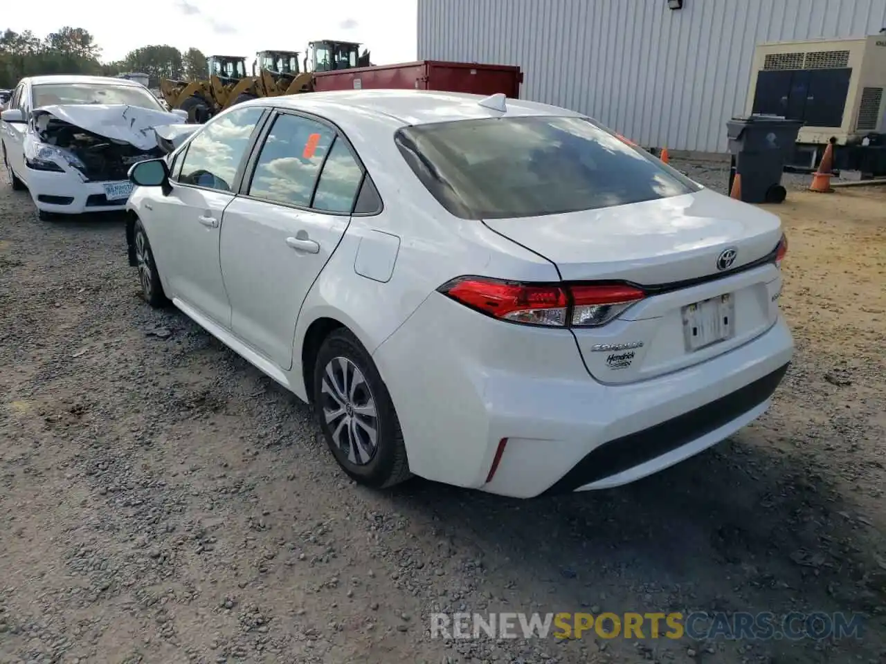 3 Photograph of a damaged car JTDEBRBE3LJ014440 TOYOTA COROLLA 2020