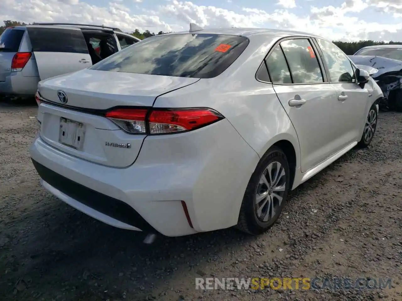 4 Photograph of a damaged car JTDEBRBE3LJ014440 TOYOTA COROLLA 2020