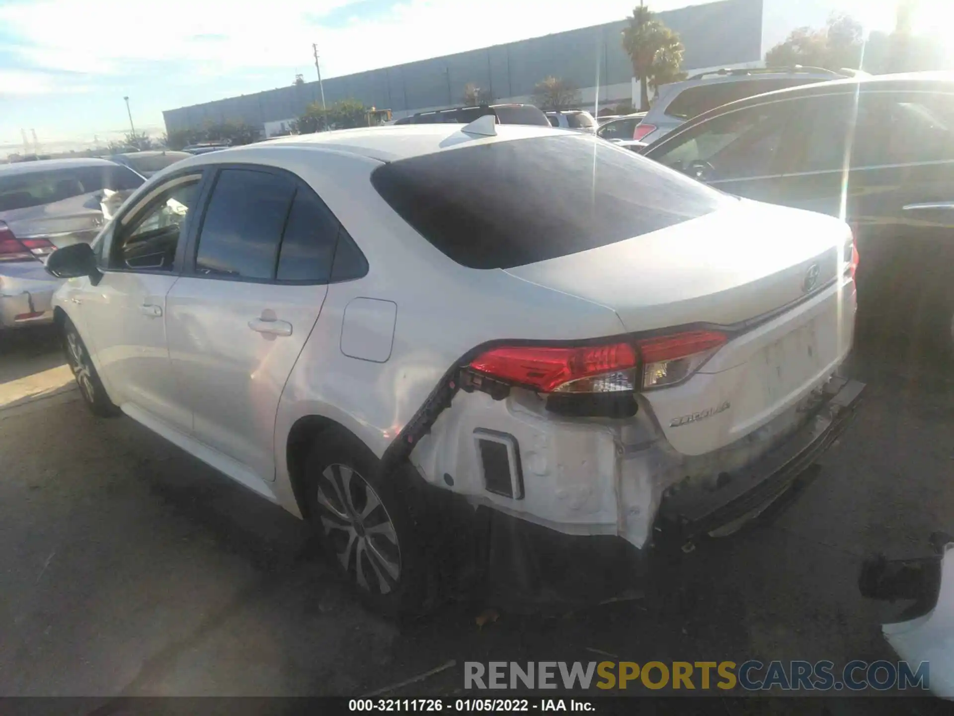 3 Photograph of a damaged car JTDEBRBE3LJ016298 TOYOTA COROLLA 2020