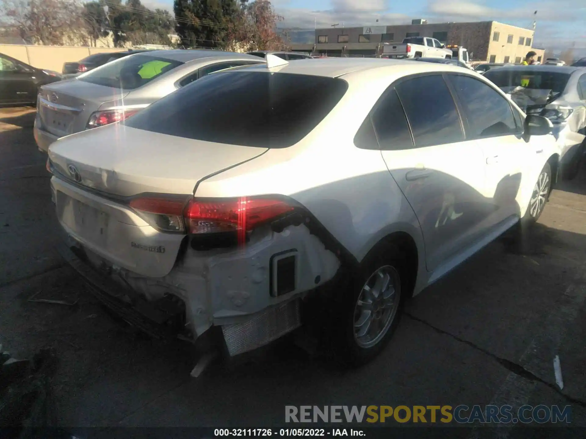 4 Photograph of a damaged car JTDEBRBE3LJ016298 TOYOTA COROLLA 2020