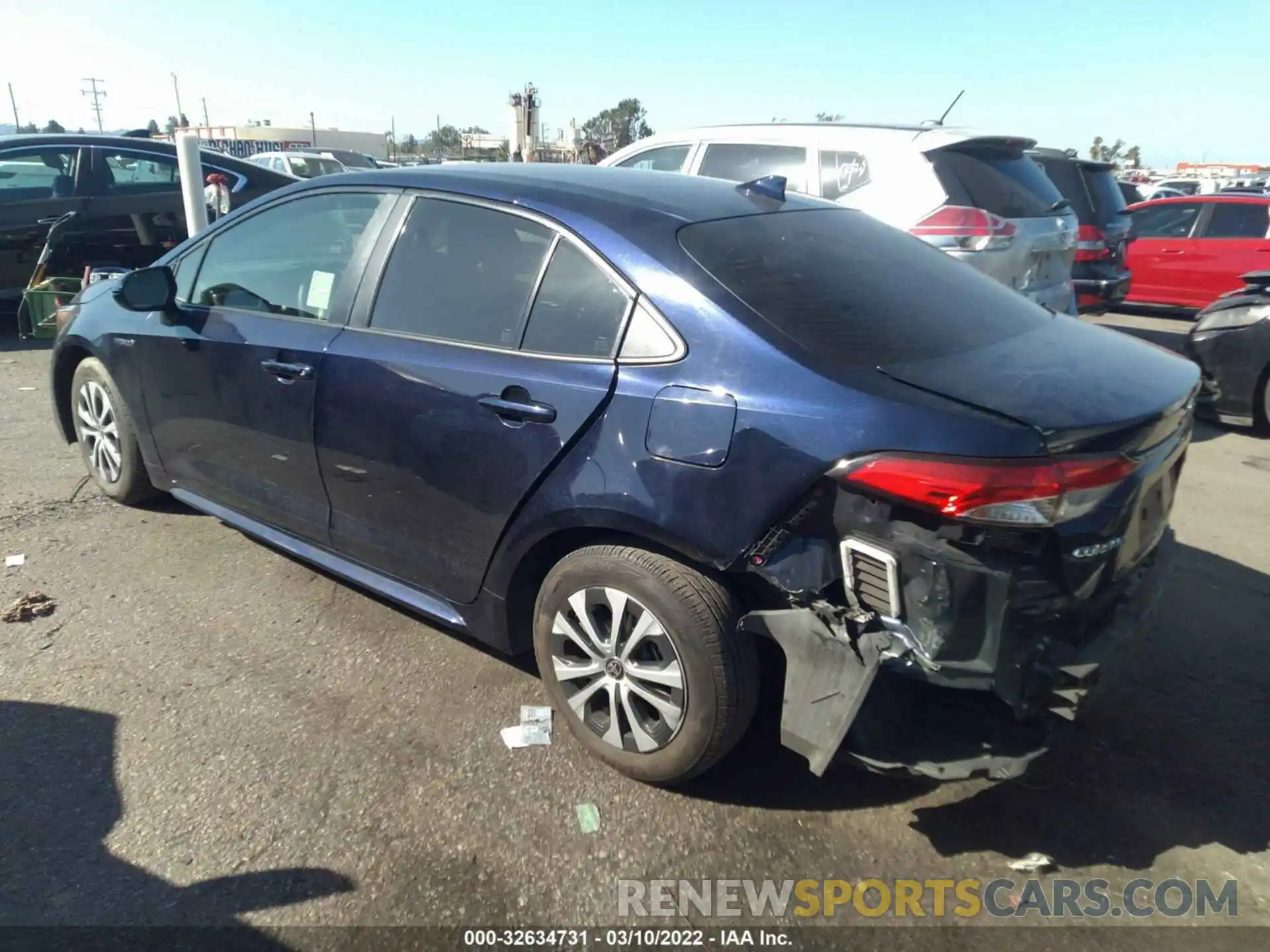 3 Photograph of a damaged car JTDEBRBE3LJ016396 TOYOTA COROLLA 2020